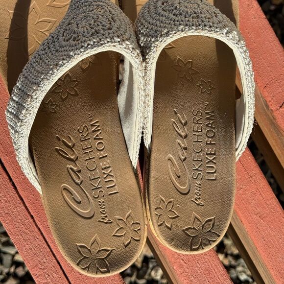 Skechers Cali Women's Beverlee Wedge Sandal EUC SZ 11 - Picture 4 of 10